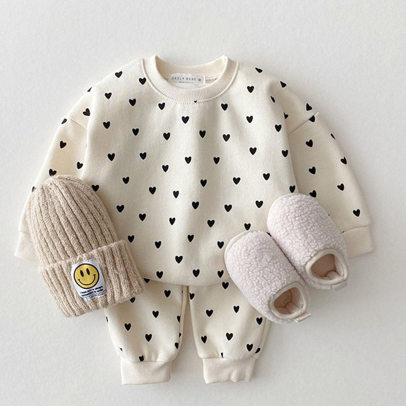 Full Heart Baby Clothing Set